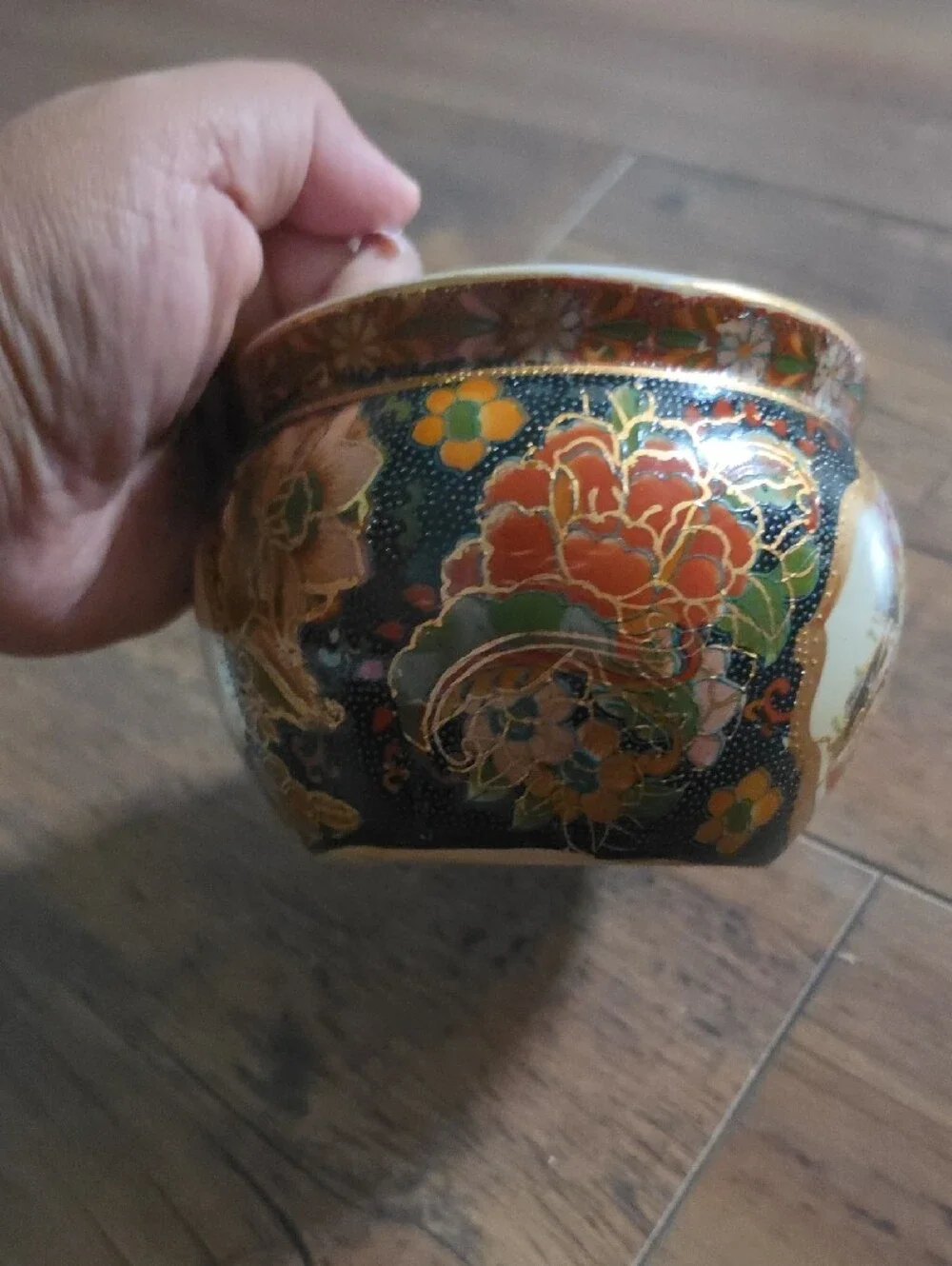 Decorative Ceramic Accent Pot - Multicolor